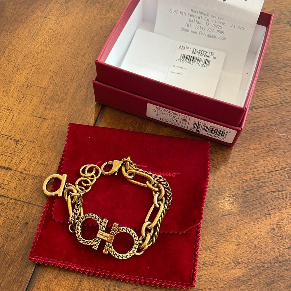 Ferragamo Brass Bracelet